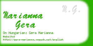 marianna gera business card